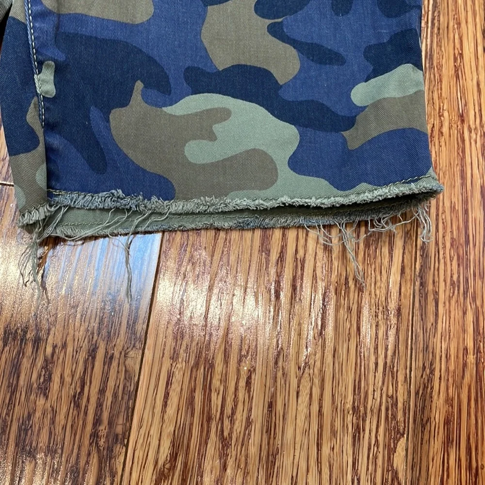 Gap Kids boys blue green camo print shorts size XXL